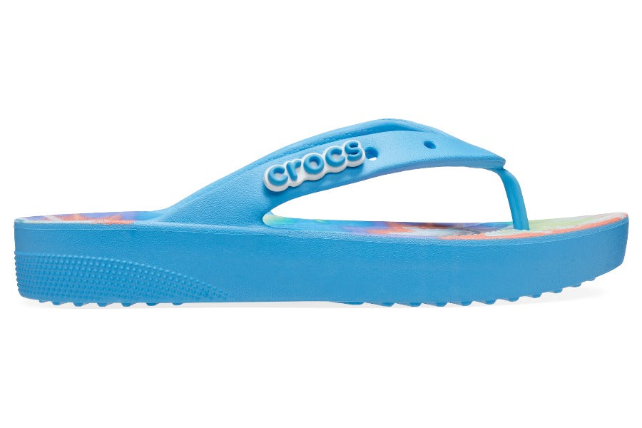 Crocs Classic Platform Flip Tie Dye Jandal - Women's