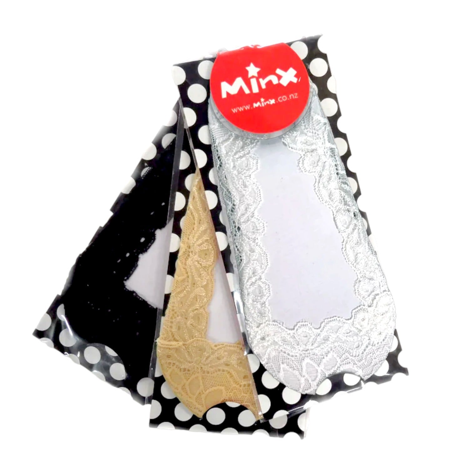 Minx Lace Sockettes 3pk
