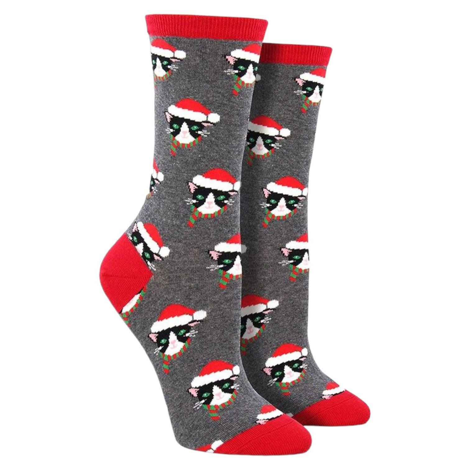 SockSmith Santa Cat Socks - Women's