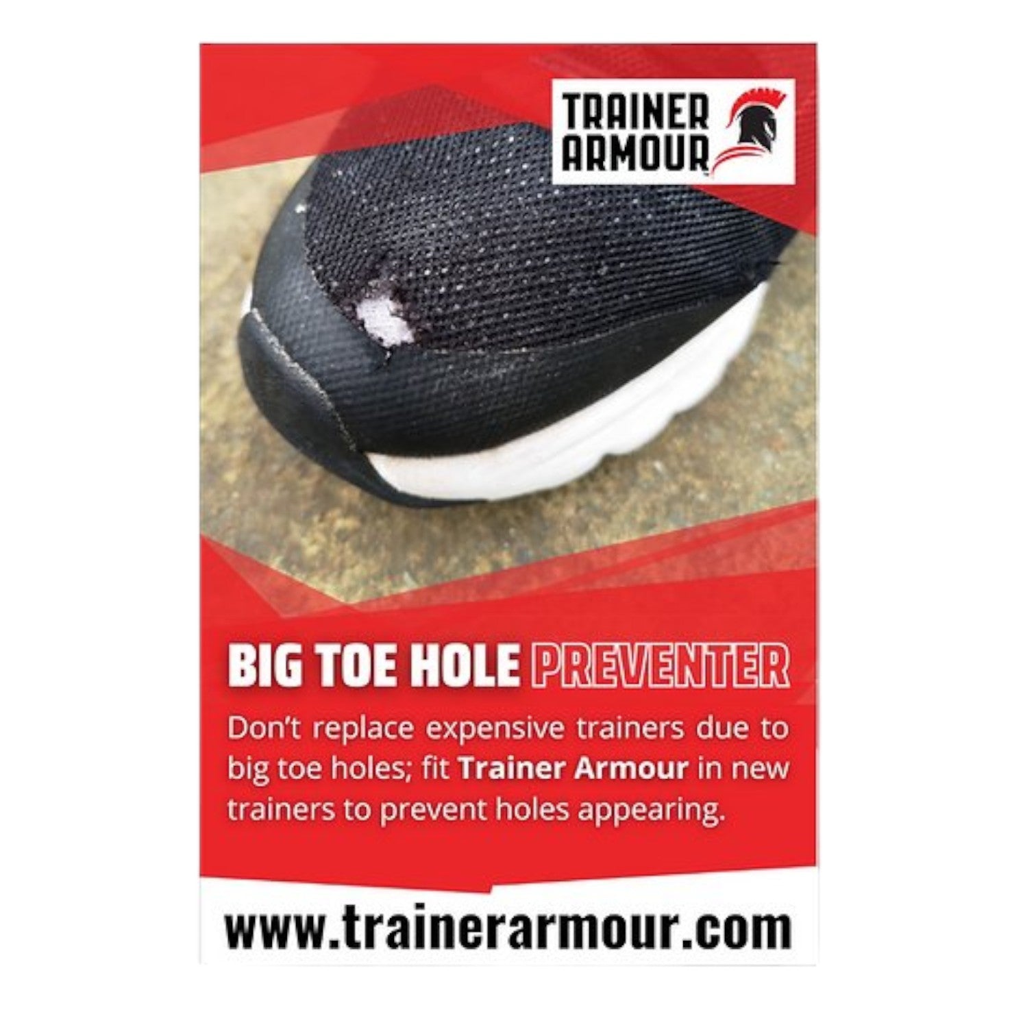 Trainer Armour Big Toe Hole Preventer 1 Pack
