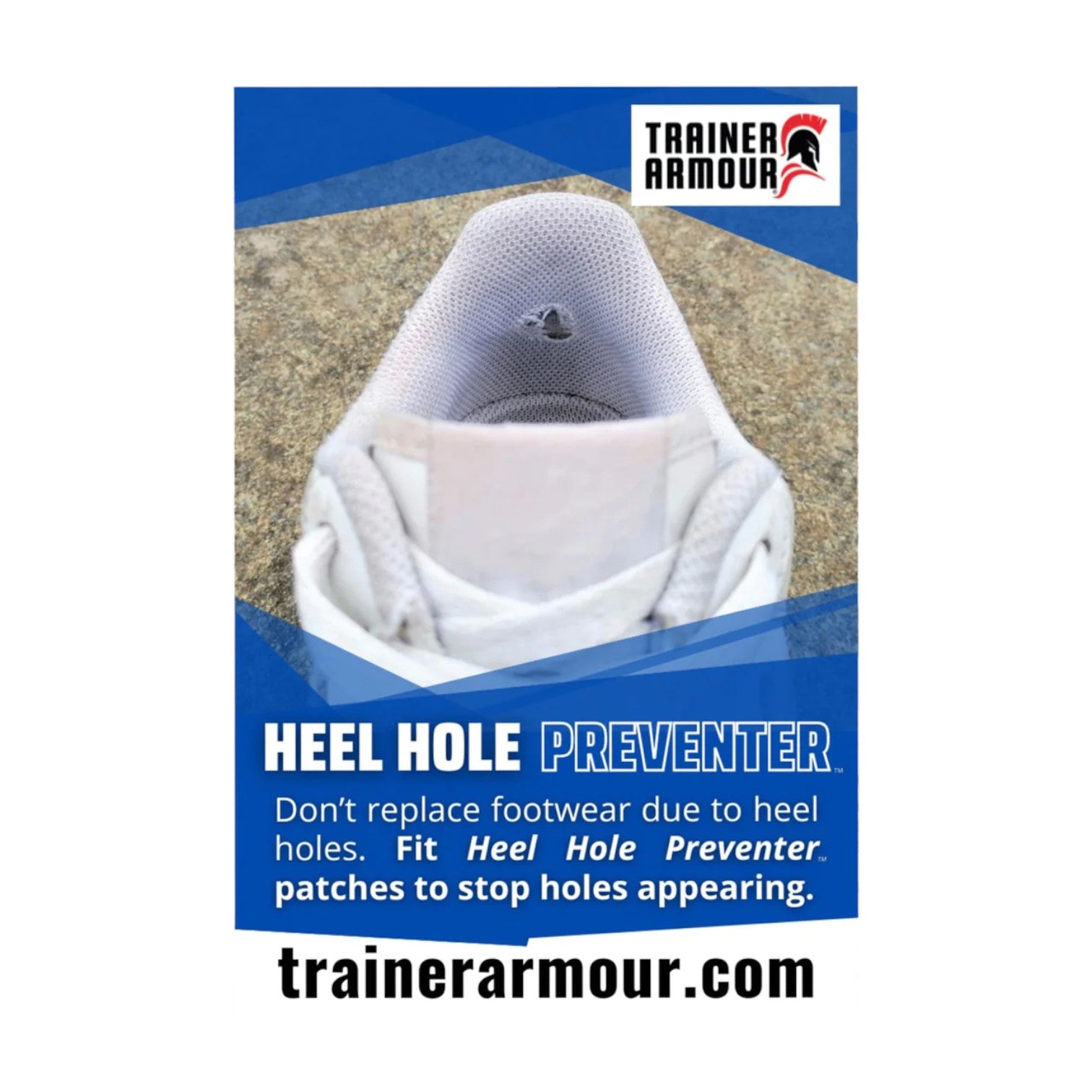 Trainer Armour Heel Hole Preventer 1 Pack