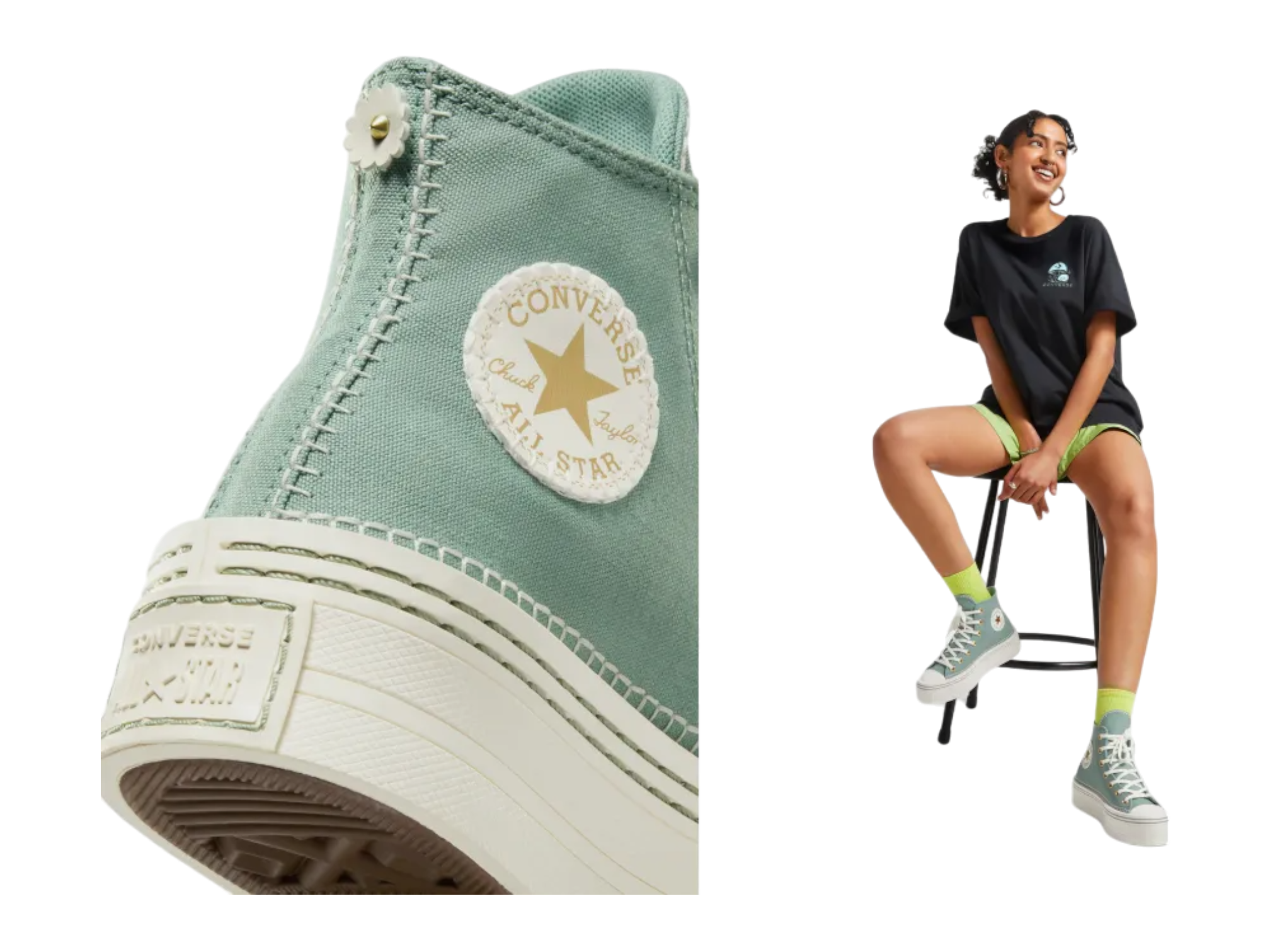 Converse Chuck Taylor All Star Modern Lift Crafted Stitching High Top Sneaker - Women's