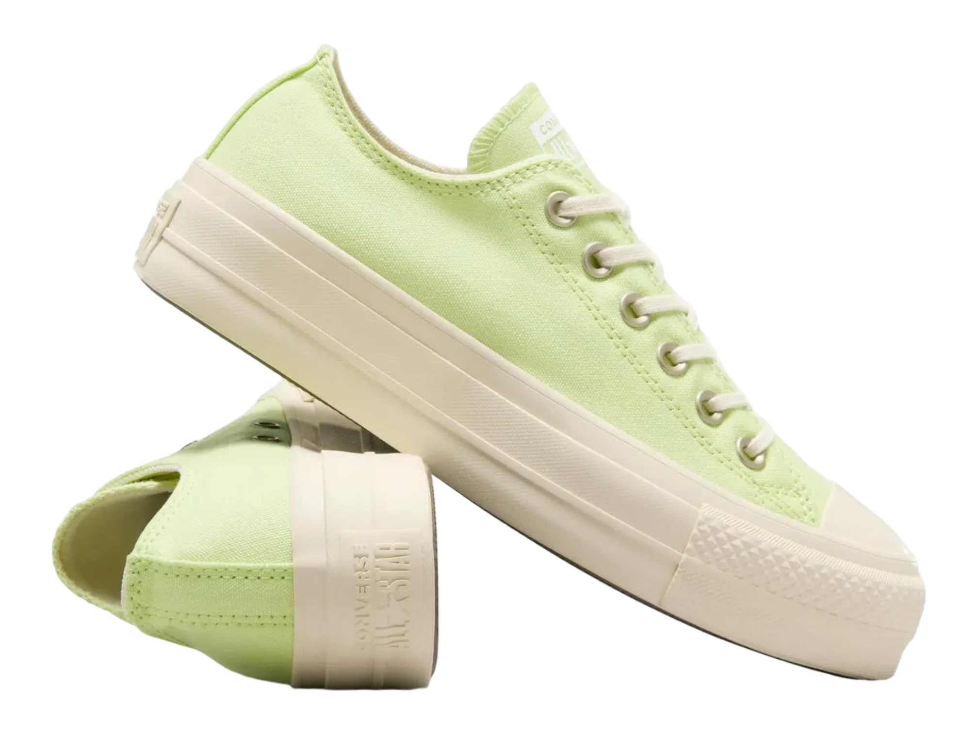 Converse Chuck Taylor All Star Lift Crafted Colour Low Top Citron Sneaker - Women's