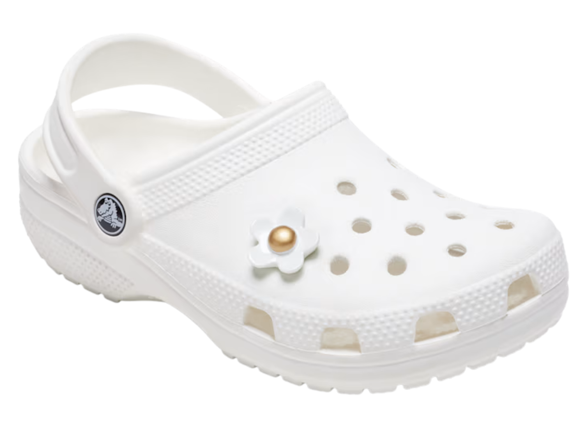 Crocs Jibbitz - White Gold Daisy