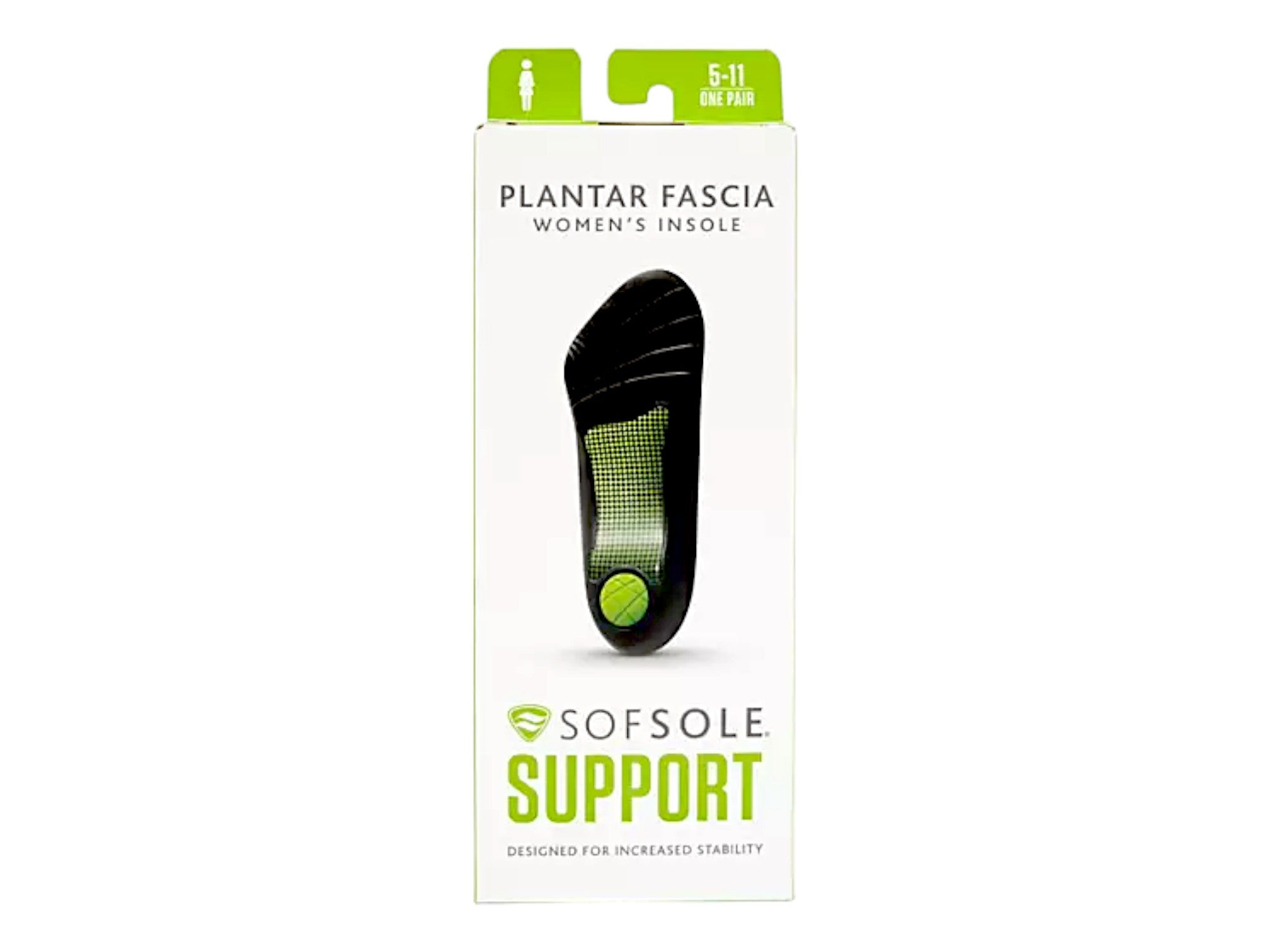 Sof Sole Plantar Fasciitis 3/4 Insole - Unisex