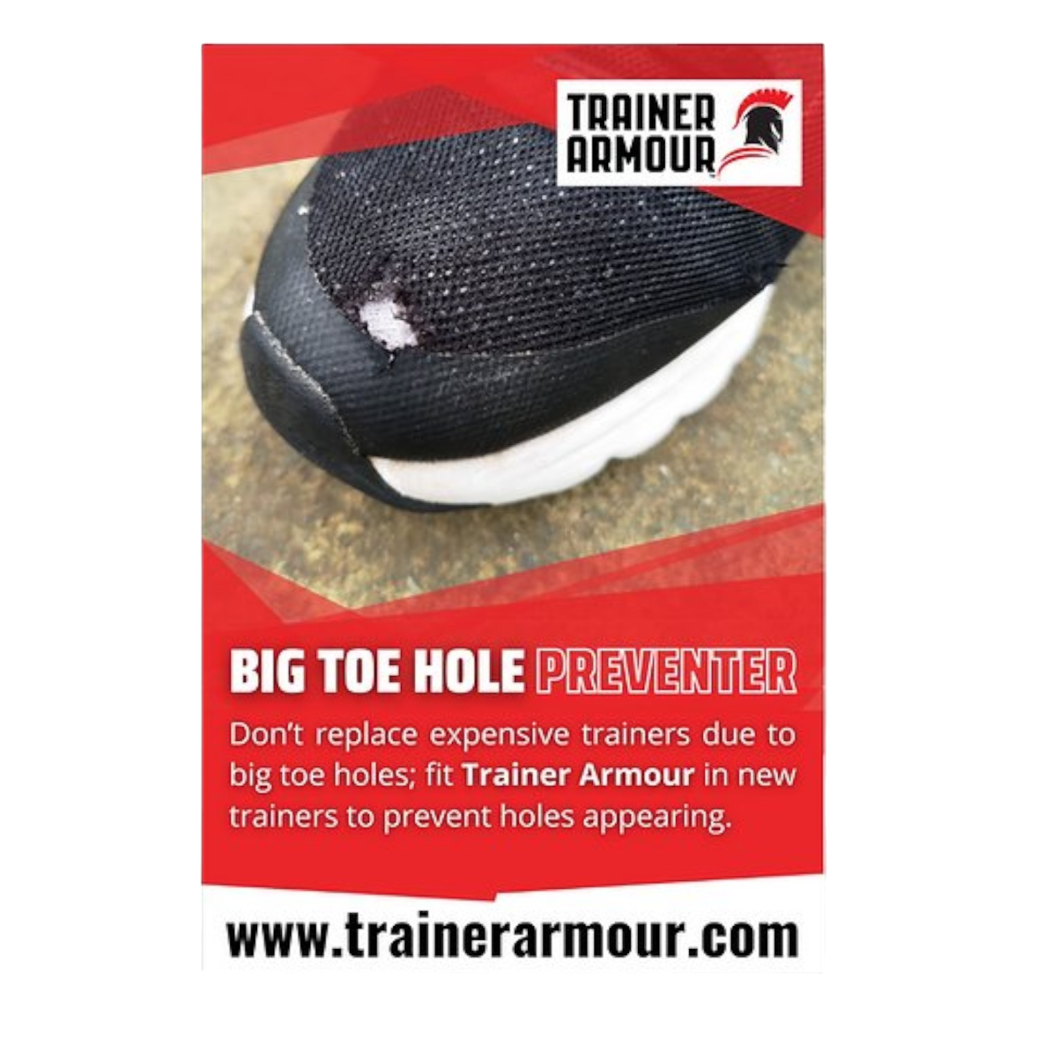 Trainer Armour Big Toe Hole Preventer 1 Pack