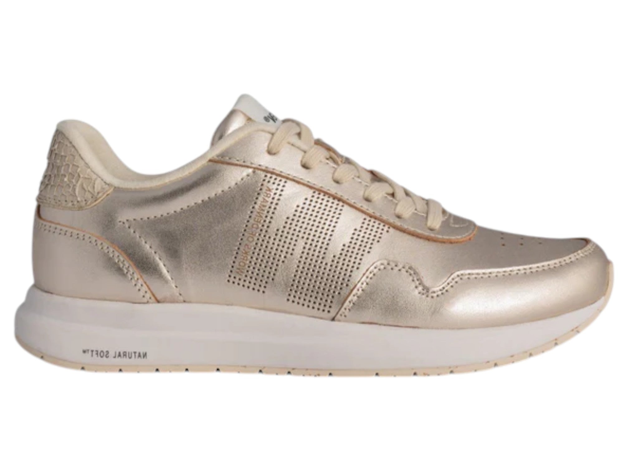 Woden Nora Natural Soft Metallic Sneaker - Women's