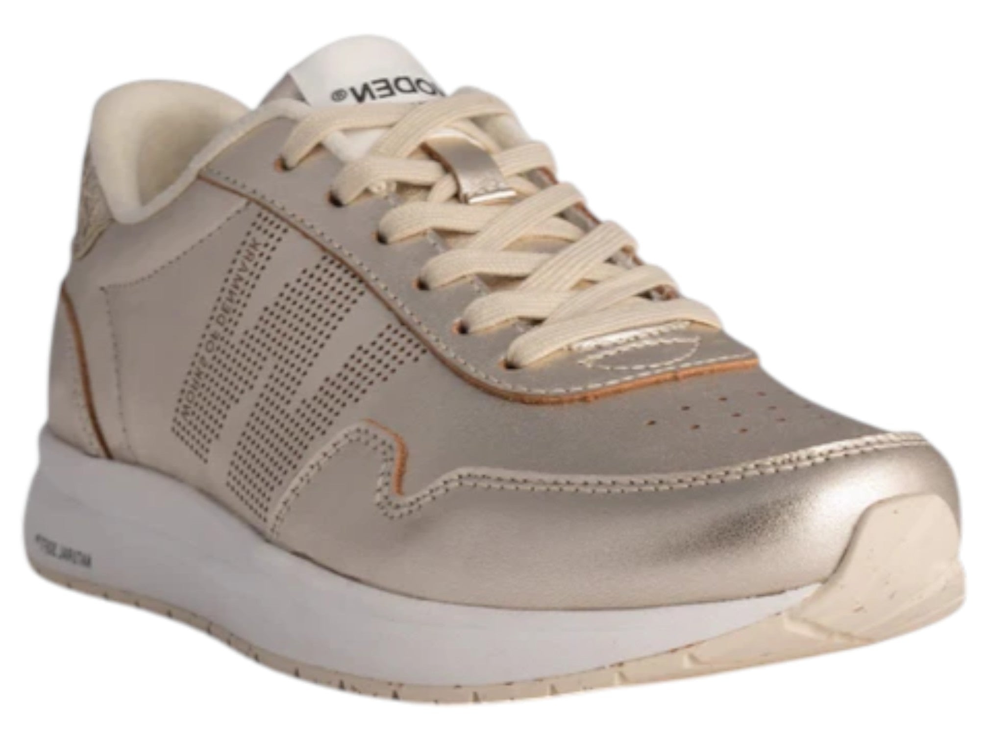 Woden Nora Natural Soft Metallic Sneaker - Women's