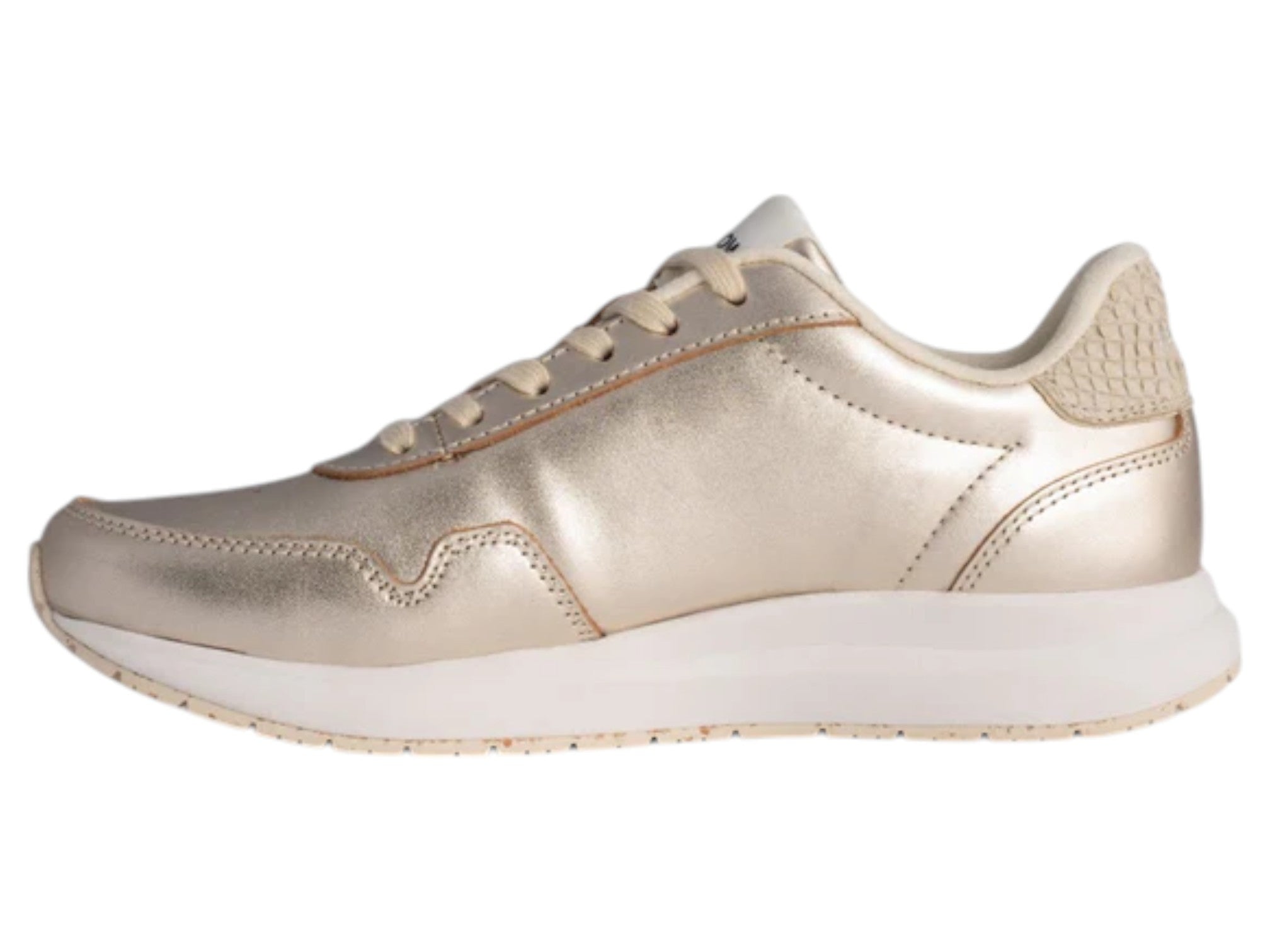 Woden Nora Natural Soft Metallic Sneaker - Women's