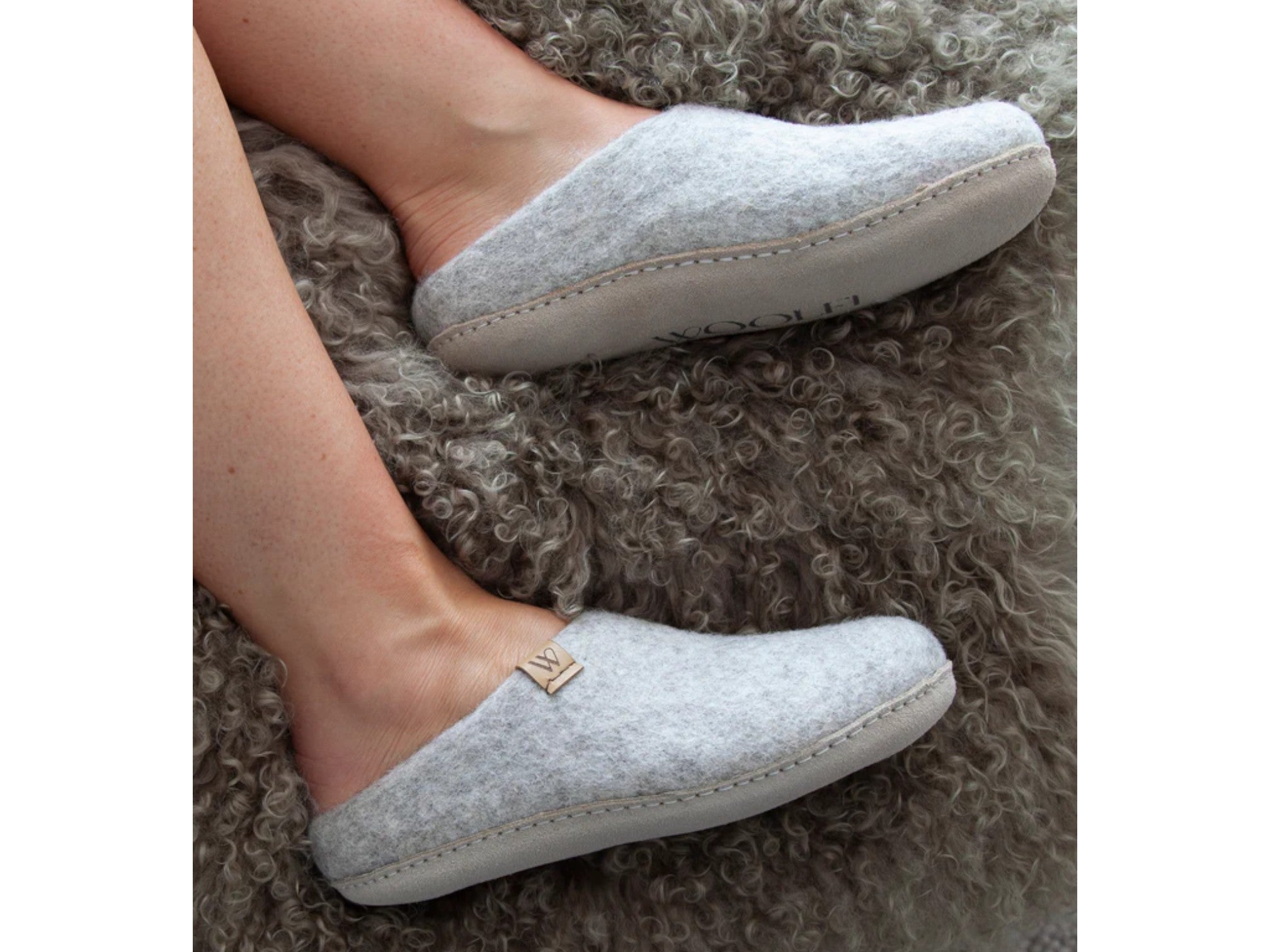 Woolfi Suffolk Wool Suede Slip On Slipper - Unisex